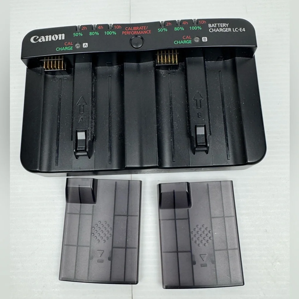 Canon LC-E4 Dual Battery Charger With Covers And Cord